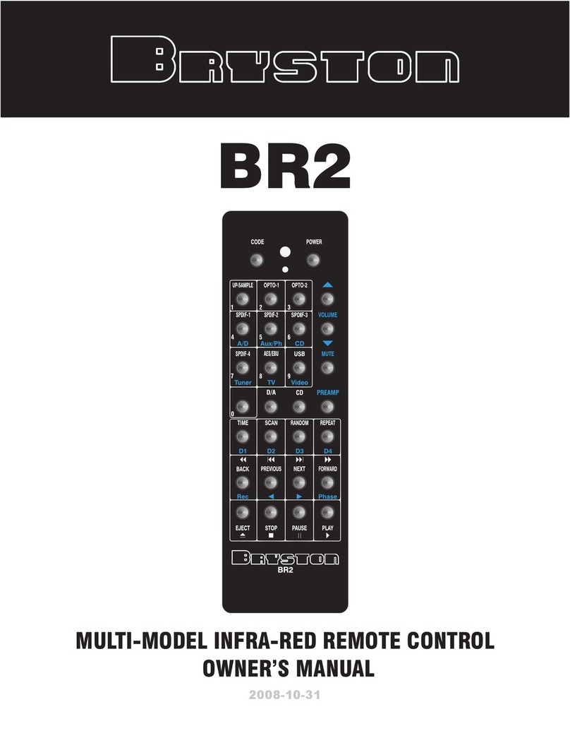 Bryston BR2 User manual