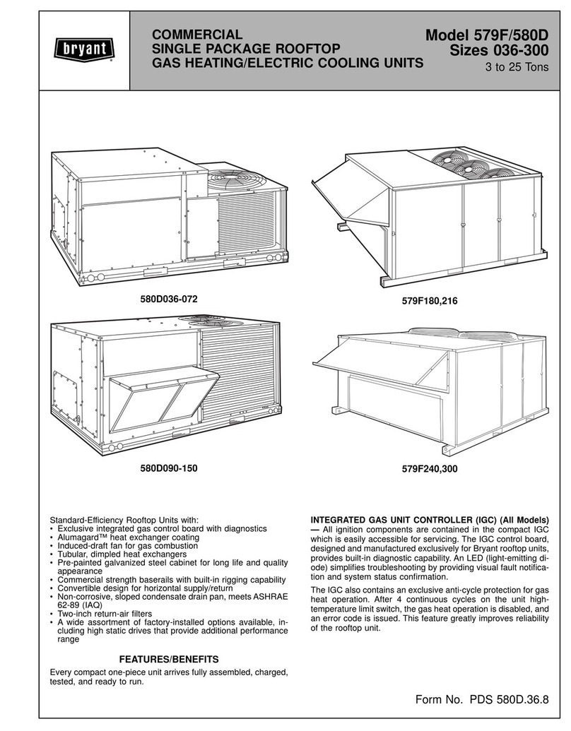 Bryant 580D Dimensional drawing Bryant 580D Dimensional drawing