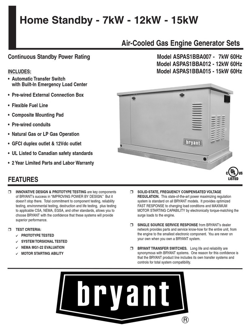 Bryant ASPAS1BBA007 User manual