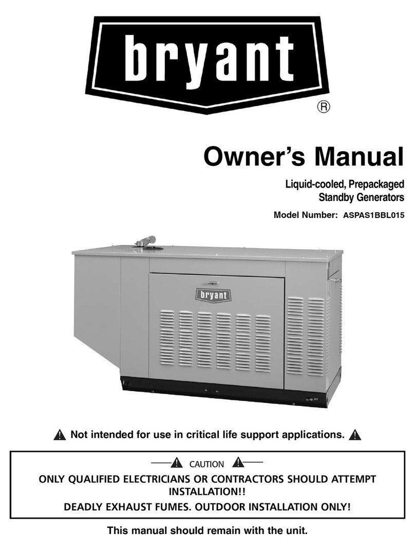 Bryant ASPAS1BBL015 owner's manual