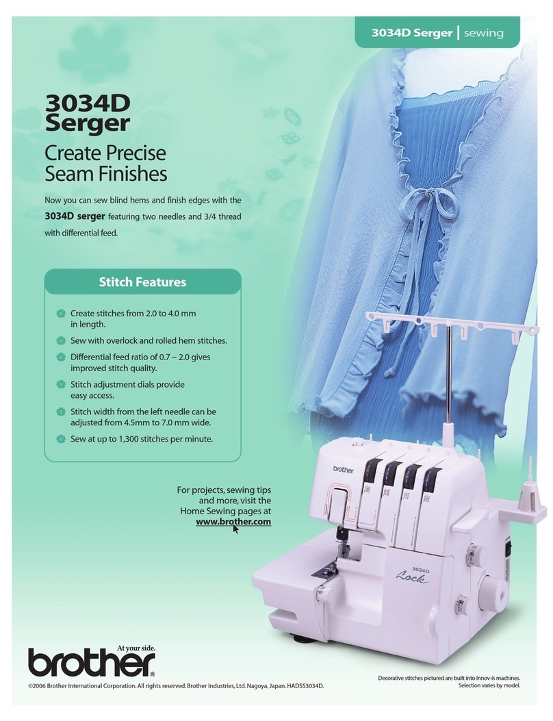 Brother Serger 3034D User manual