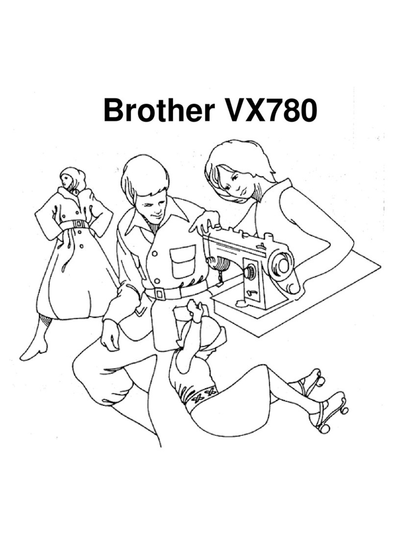 Brother vx780 operating manual