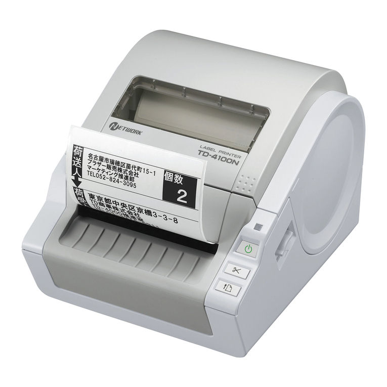Brother TD-4000 User manual Brother TD-4000 User manual