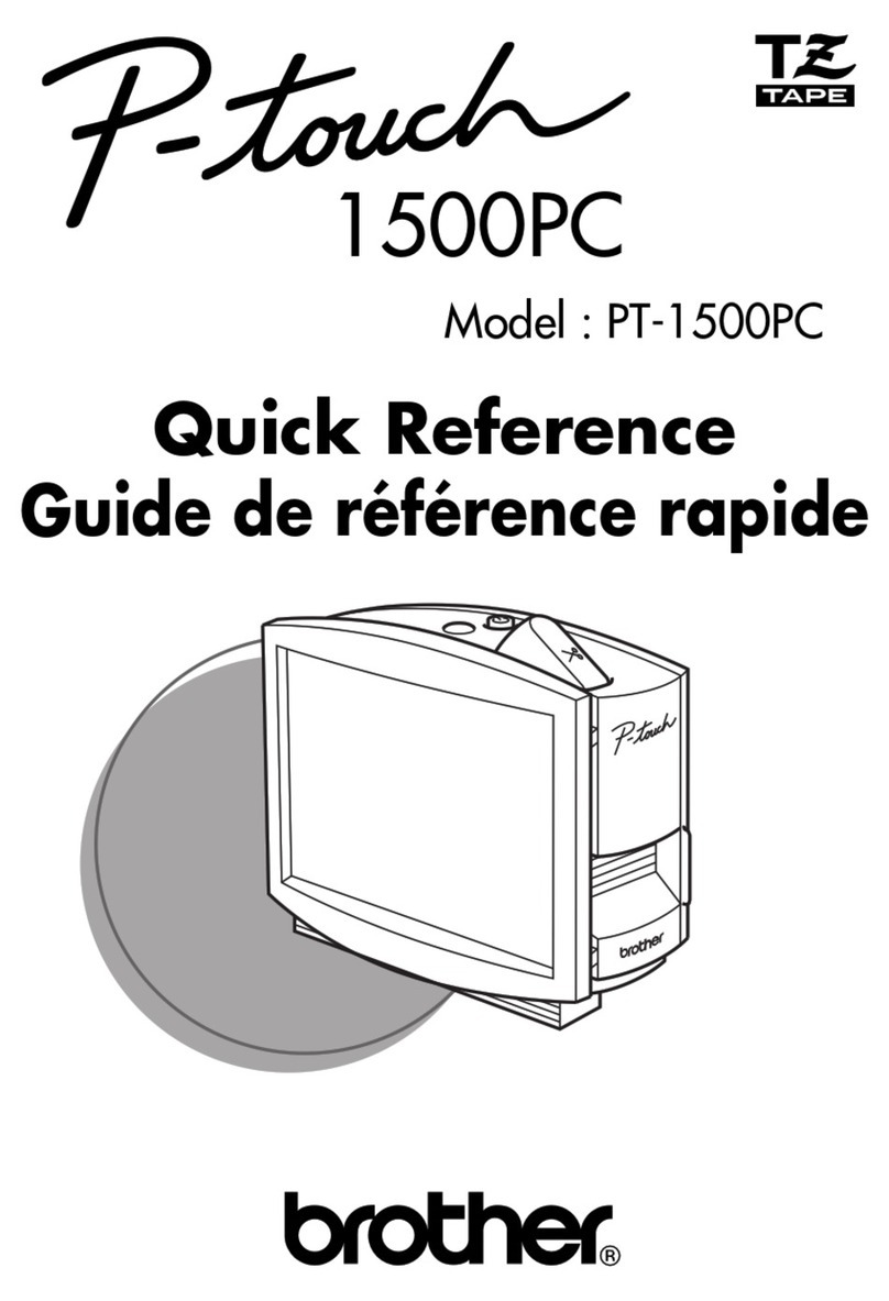 Brother P-touch PT-1500PC User manual