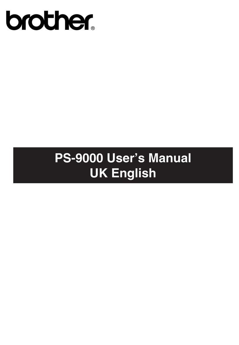 Brother PS-9000 user manual