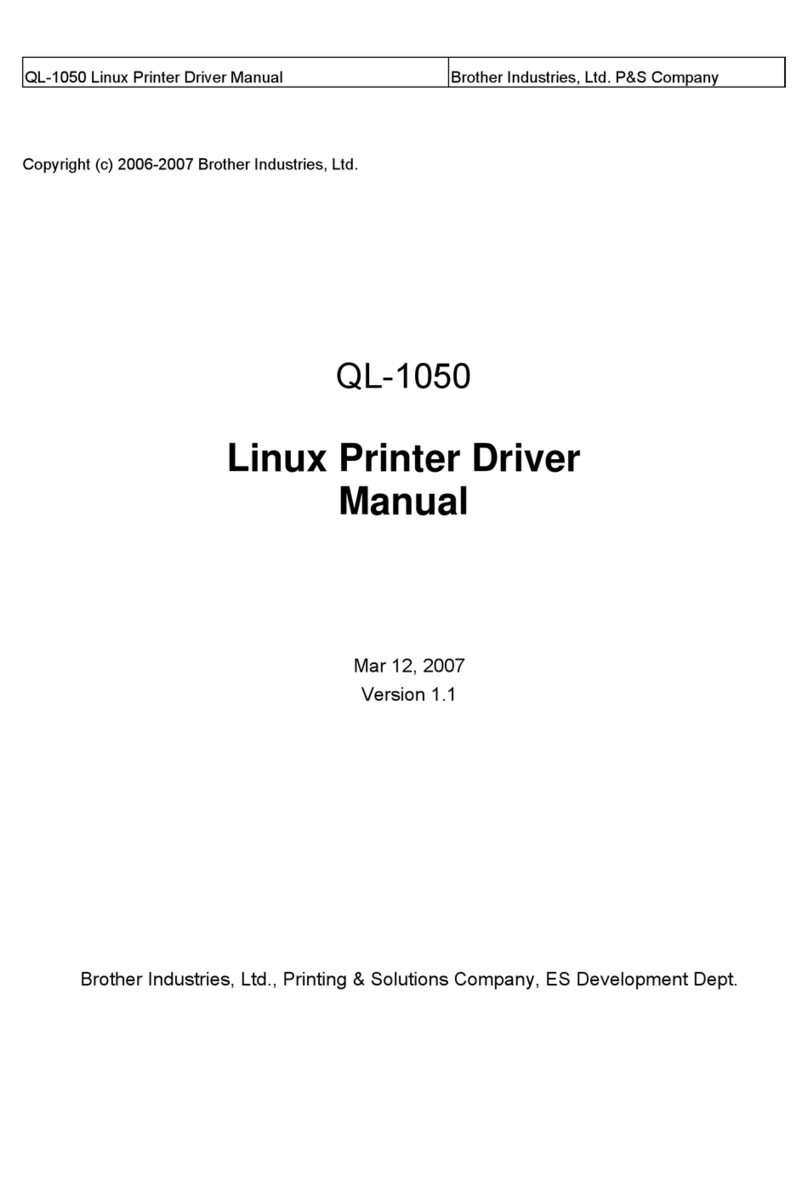 Brother QL-1050 Driver manual