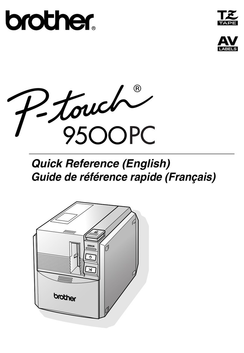 Brother P-touch 9500PC User manual