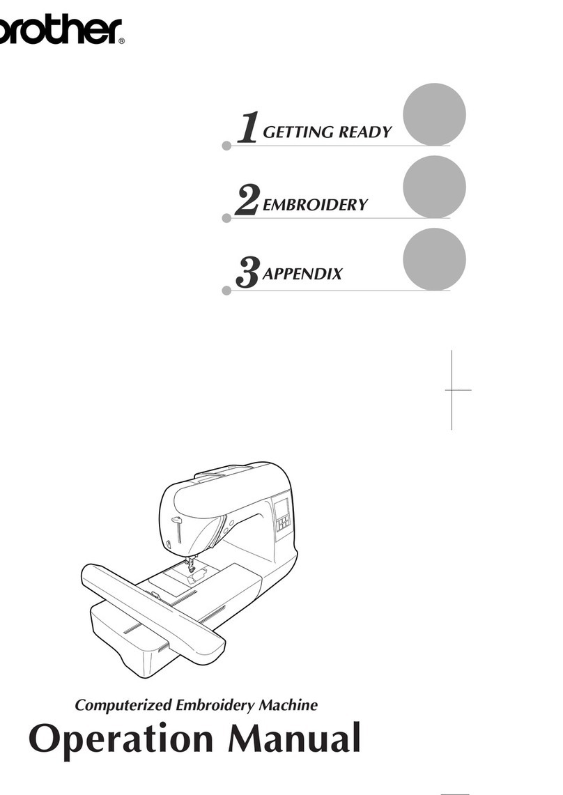 Brother Computerized Embroidery Machine User manual Brother Computerized Embroidery Machine User manual
