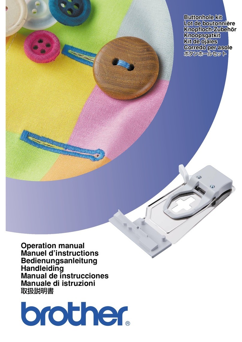 Brother Button Hole Kit Operation manual