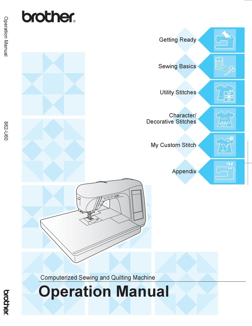 Brother Computerized Sewing and Quilting Machine Operation manual