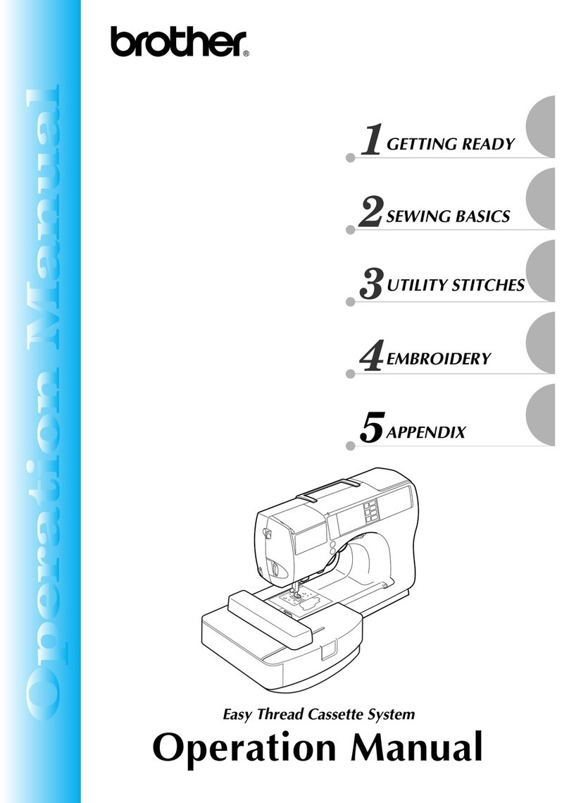 Brother Computerized Embroidery Sewing Machine Operation manual