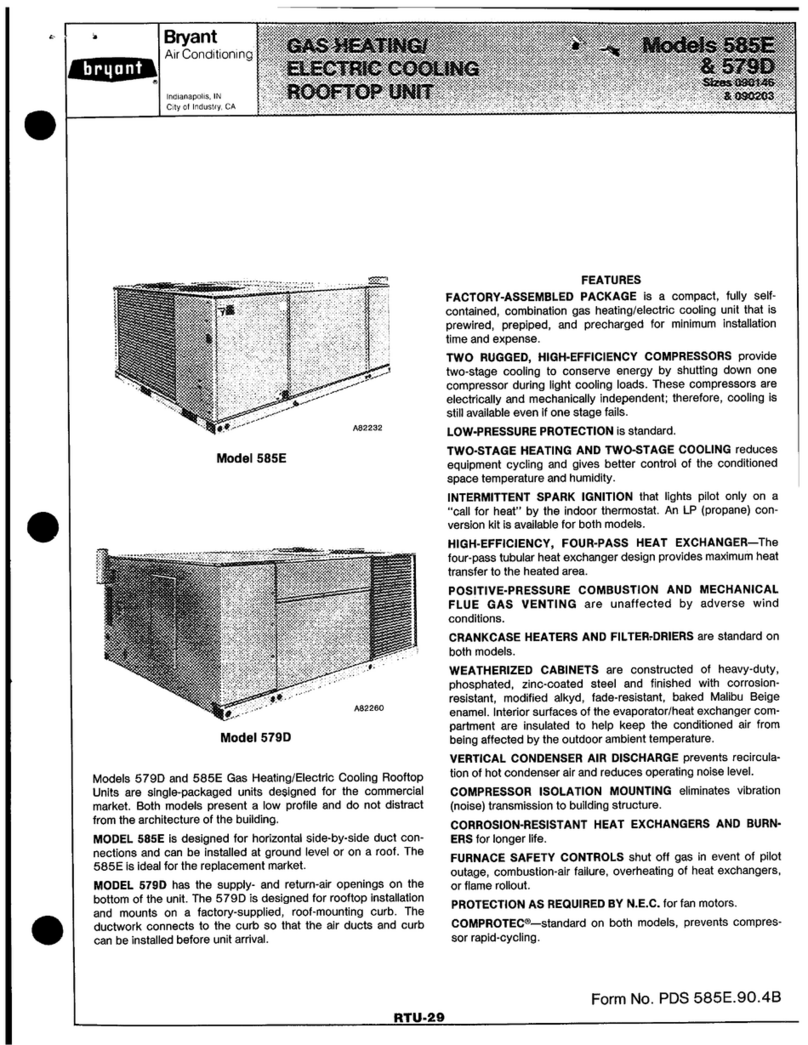 Bryant 579D User manual