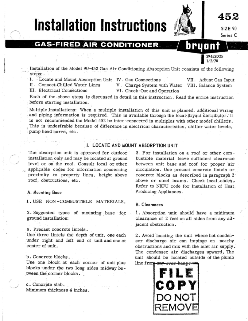 Bryant 452 User manual