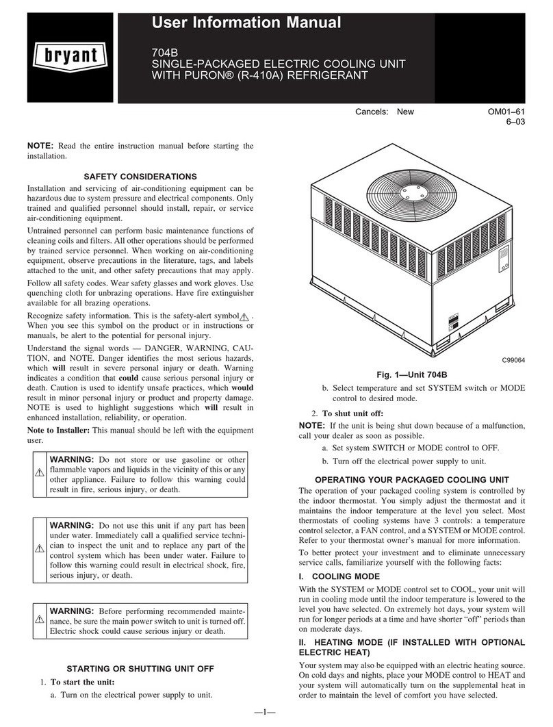 Bryant 704B User's information manual