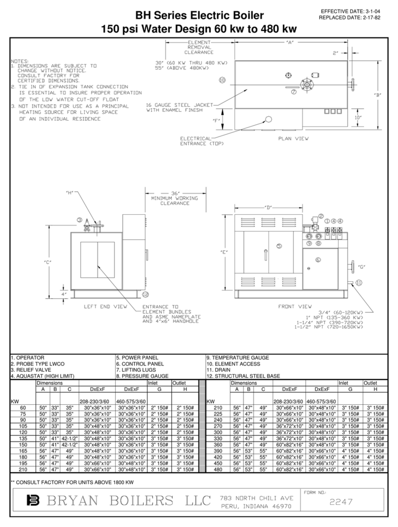Bryan Boilers BH Series User manual Bryan Boilers BH Series User manual