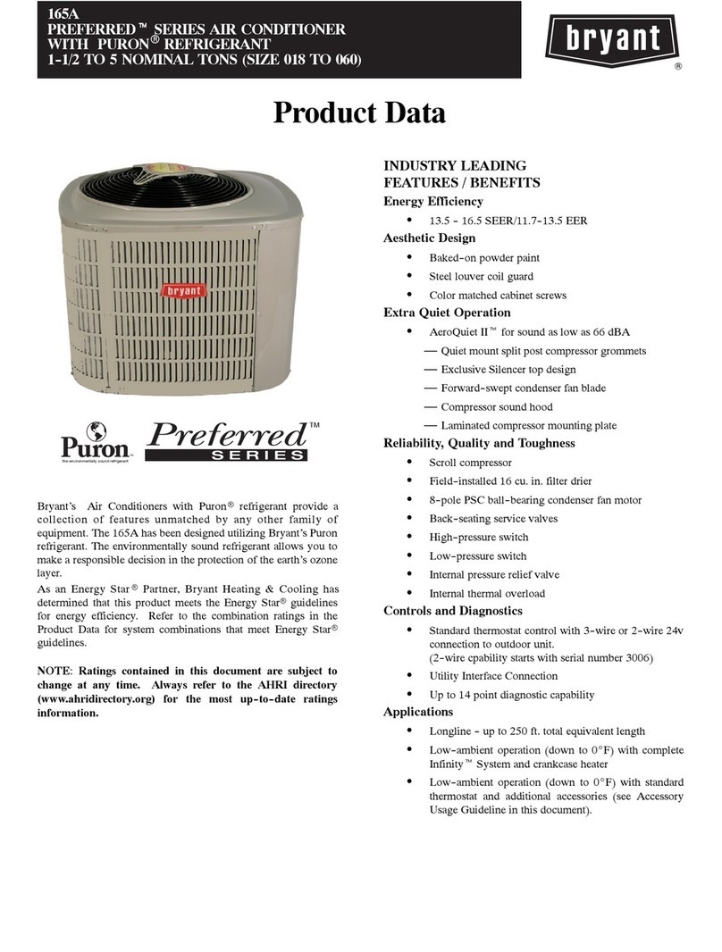 Bryant 165A Operation manual