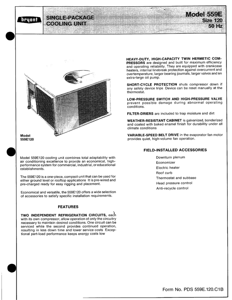 Bryant 559E User manual