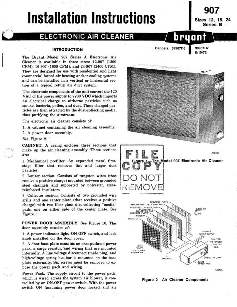 Bryant 907 installation instructions