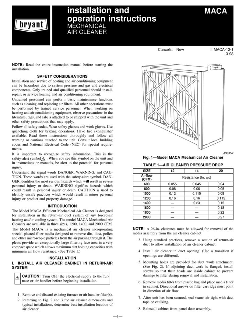 Bryant MACA User manual