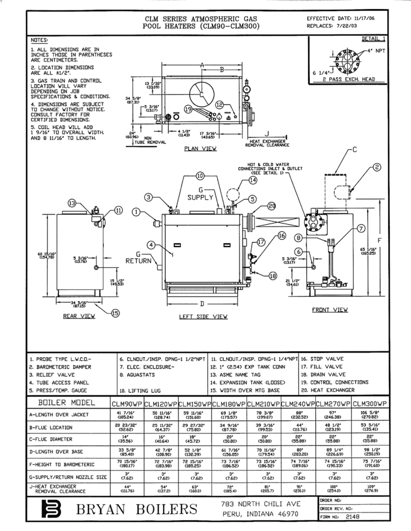 Bryan Boilers CLM120WP Specifications