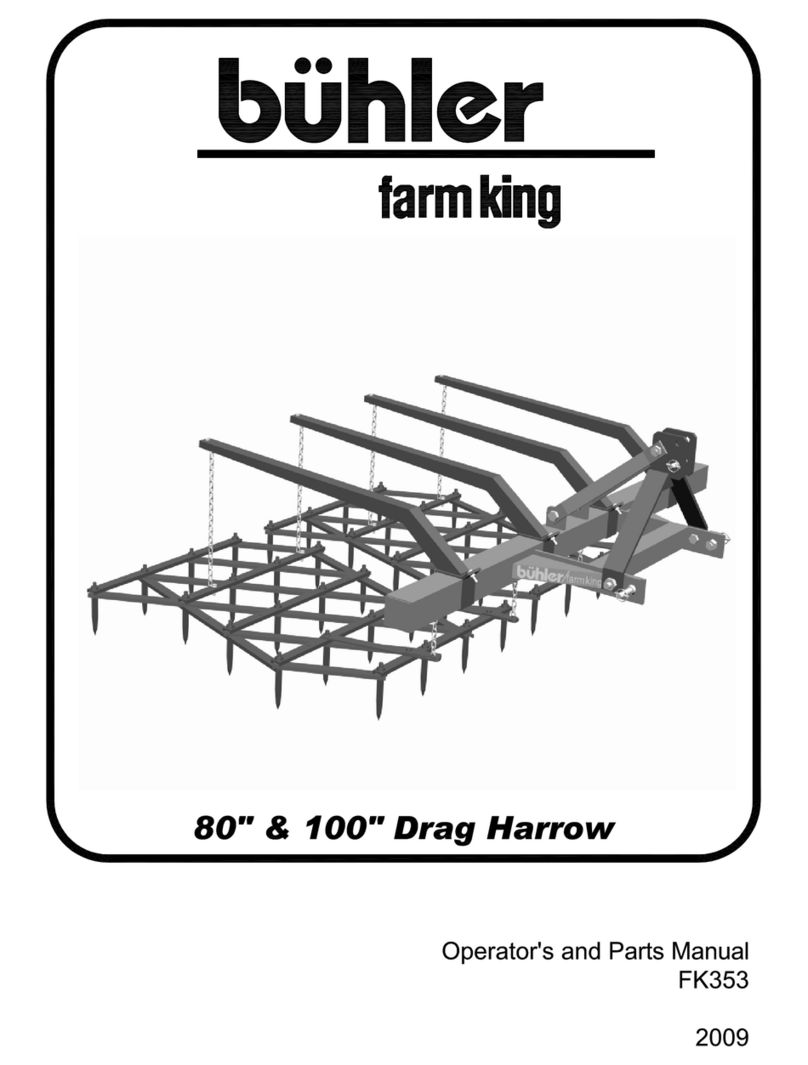 Buhler 80" and 100" Drag Harrow FK353 Programming manual