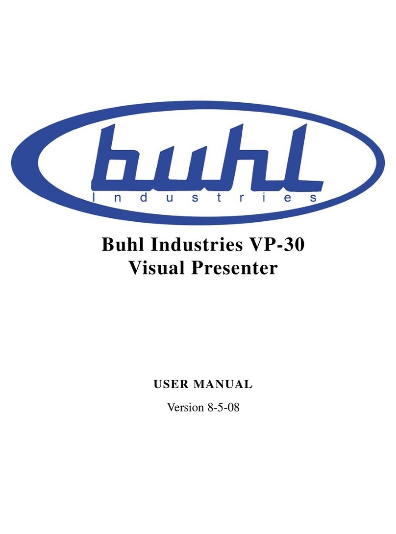 Buhl VP-30 user manual