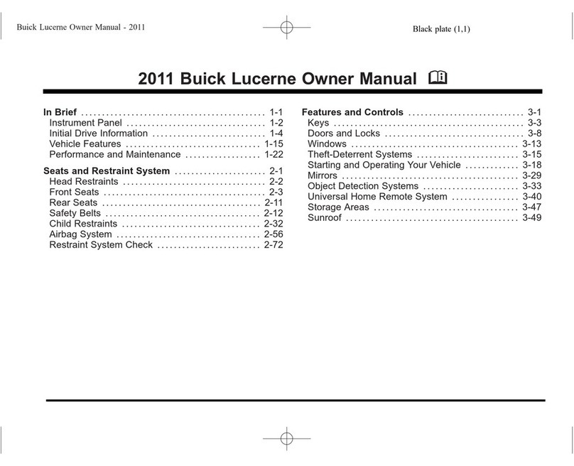 Buick 2011 Lucerne User manual