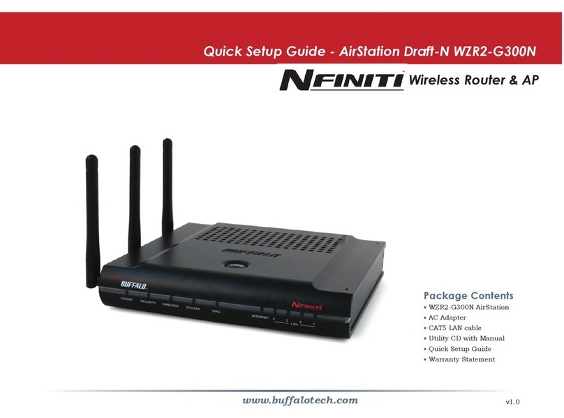 Buffalo Nfiniti AirStation Draft-N WZR2-G300N User manual