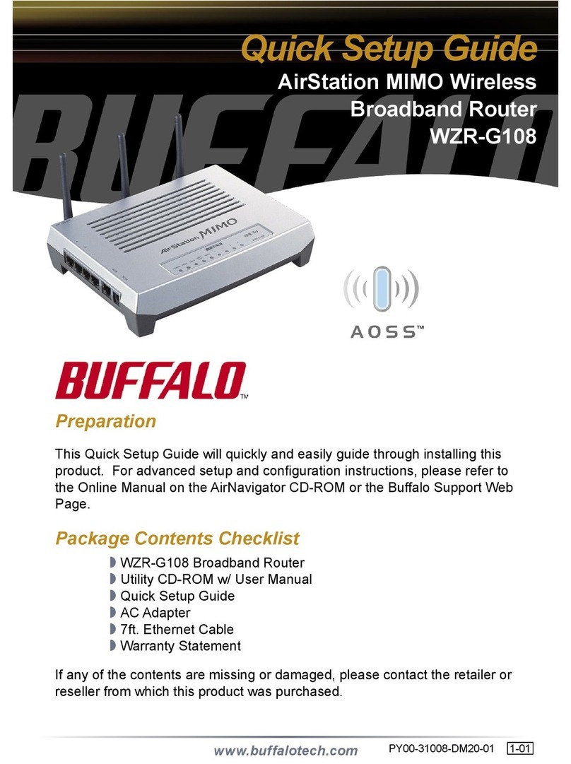 Buffalo AirStation MIMO WZR-G108 User manual Buffalo AirStation MIMO WZR-G108 User manual