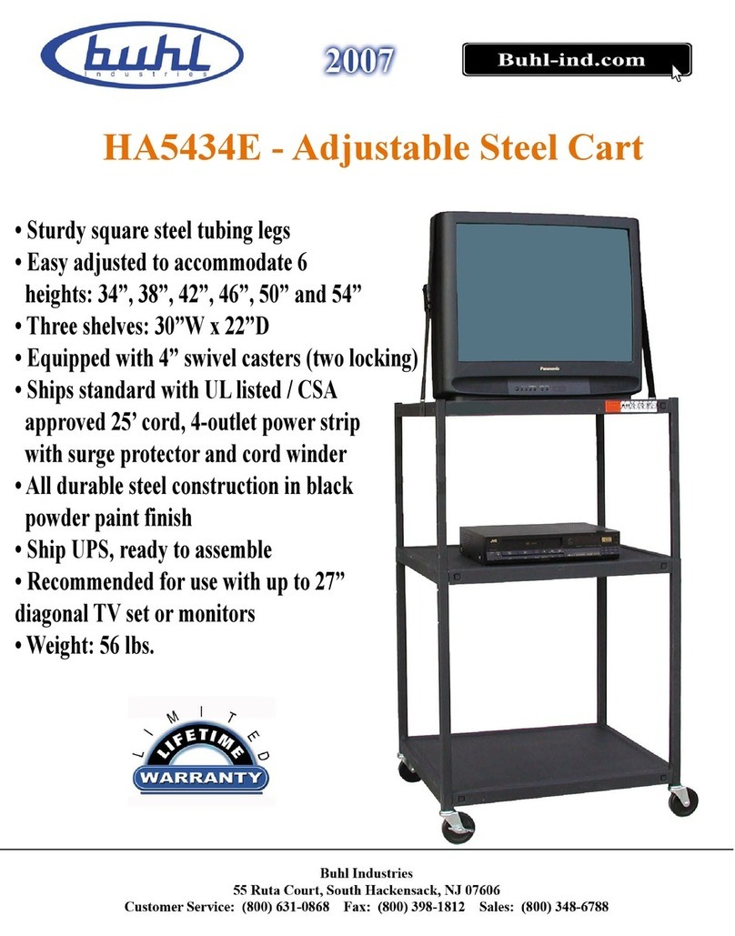 Buhl HA5434E Specification sheet Buhl HA5434E Specification sheet