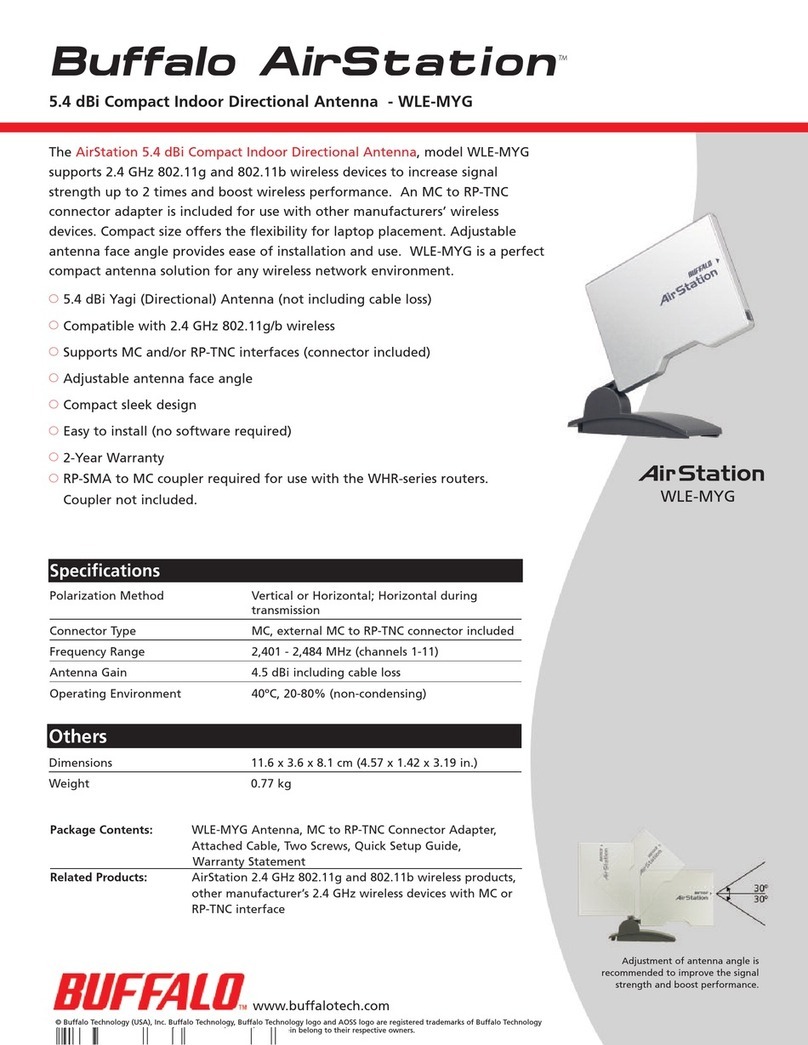 Buffalo AirStation WLE-MYG Specifications