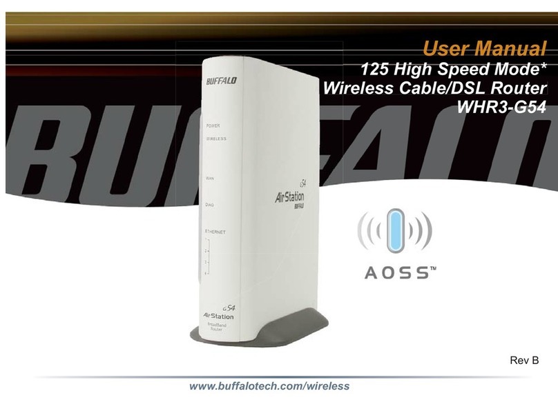 Buffalo AirStation WHR3-G54 User manual Buffalo AirStation WHR3-G54 User manual