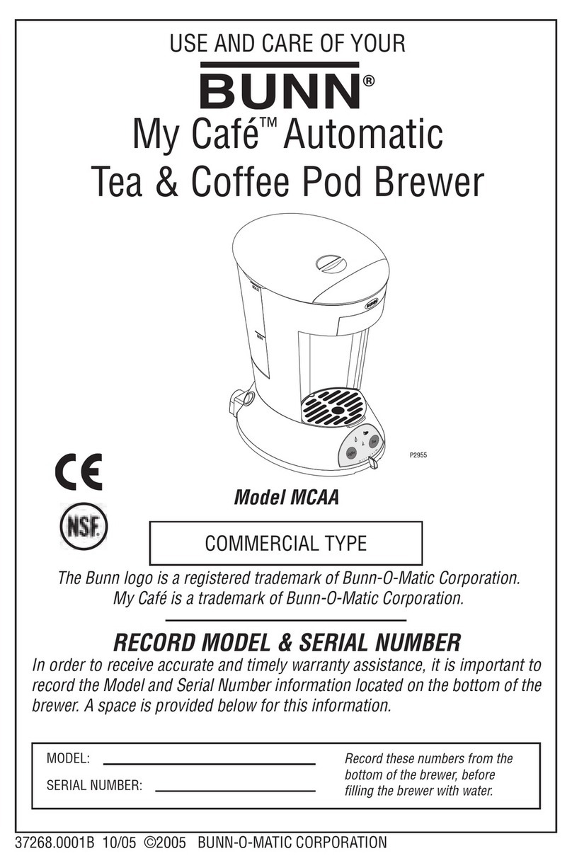 Bunn MCAA Installation instructions