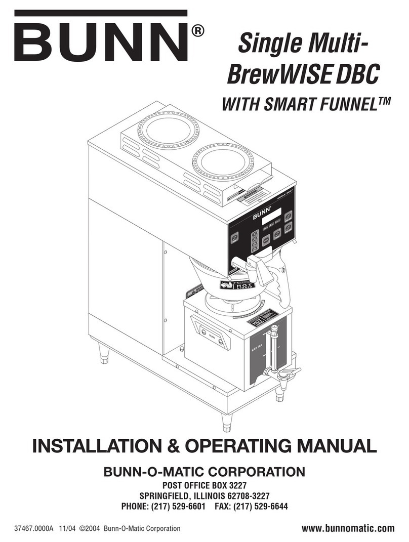 Bunn ingle Multi- BrewWISEDBC WITH SMART FUNNELTM User manual