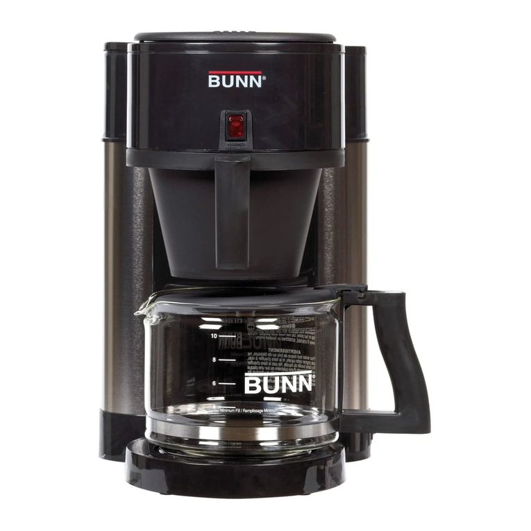 Bunn HOME MODEL NHB Installation instructions