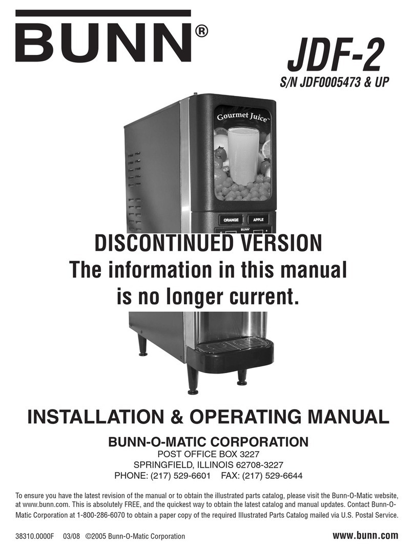 Bunn JDF-2N User manual