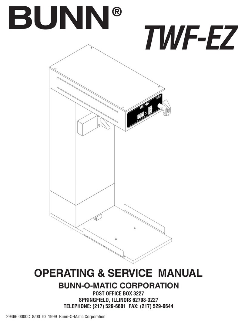 Bunn TWF-EZ Instruction and safety manual