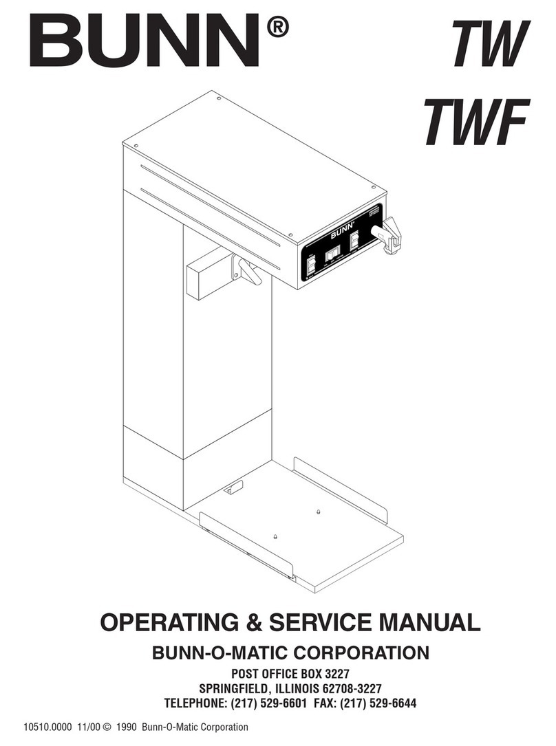 Bunn TW Instruction and safety manual