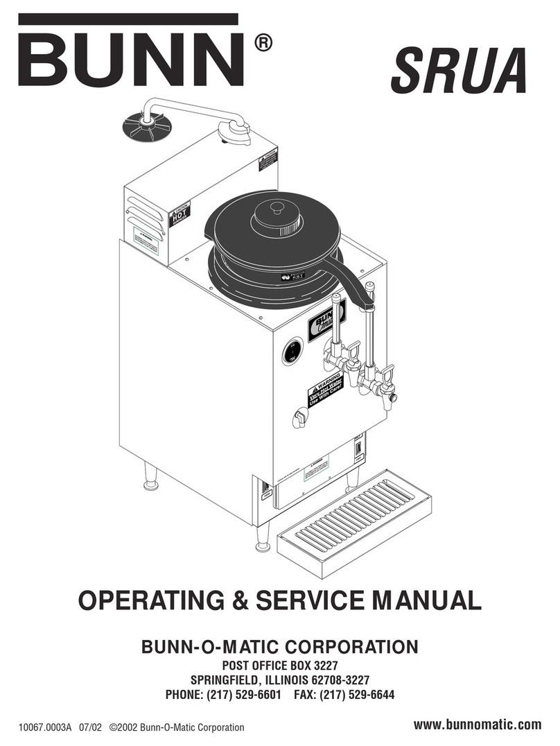 Bunn SRUA Instruction and safety manual