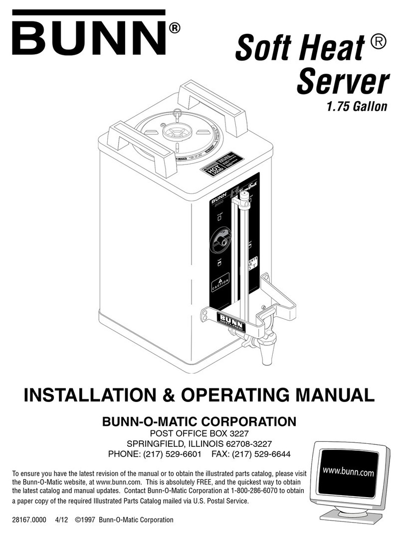 Bunn Soft Heat Server User manual