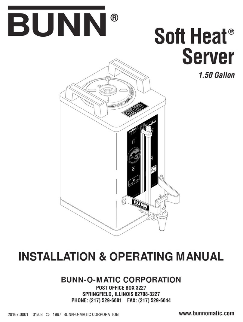Bunn Soft Heat Server User manual