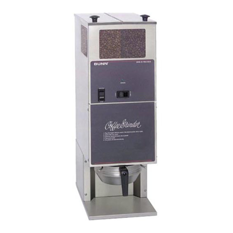 Bunn DG-2 Installation and operating manual