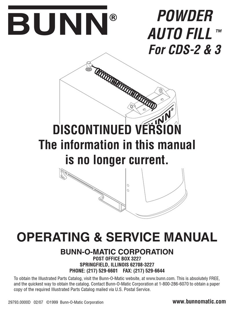 Bunn CDS-2 Instruction and safety manual