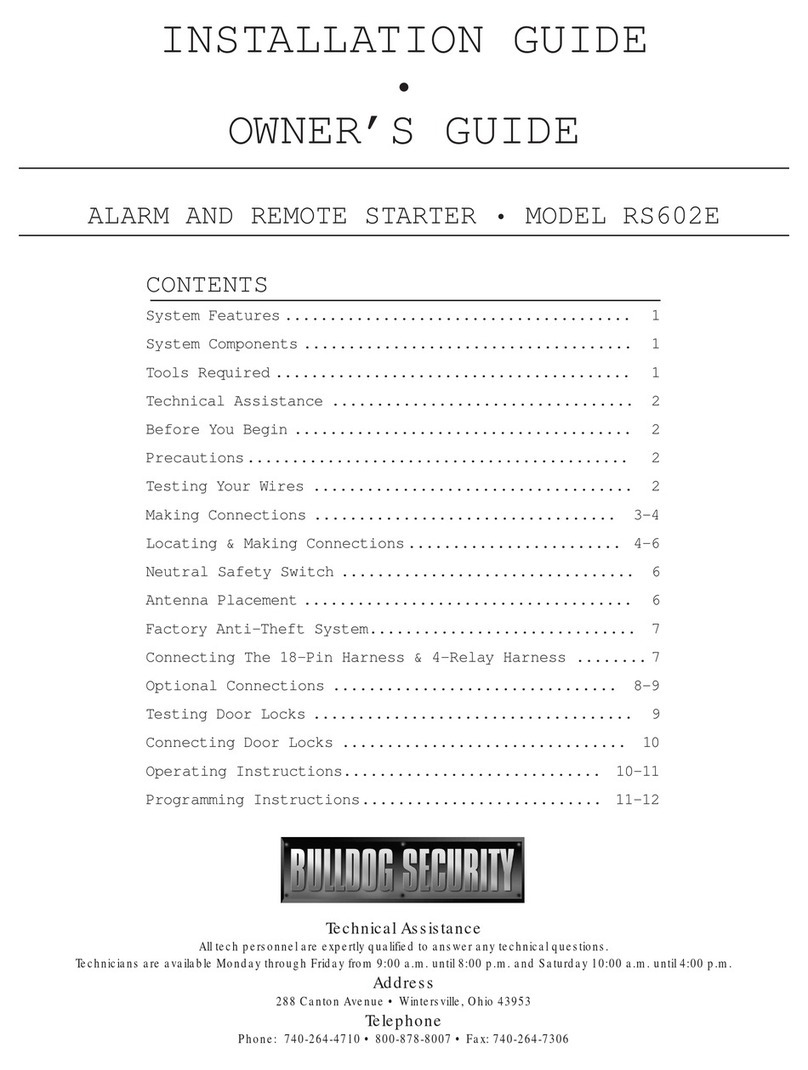 Bulldog Security RS602E Instruction Manual