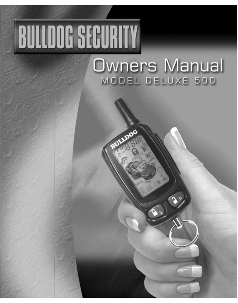 Bulldog Security DELUXE 500 owner's manual Bulldog Security DELUXE 500 owner's manual
