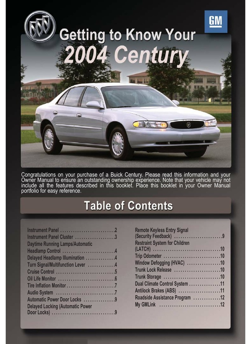 Buick Automobille 2004 Century Assembly instructions