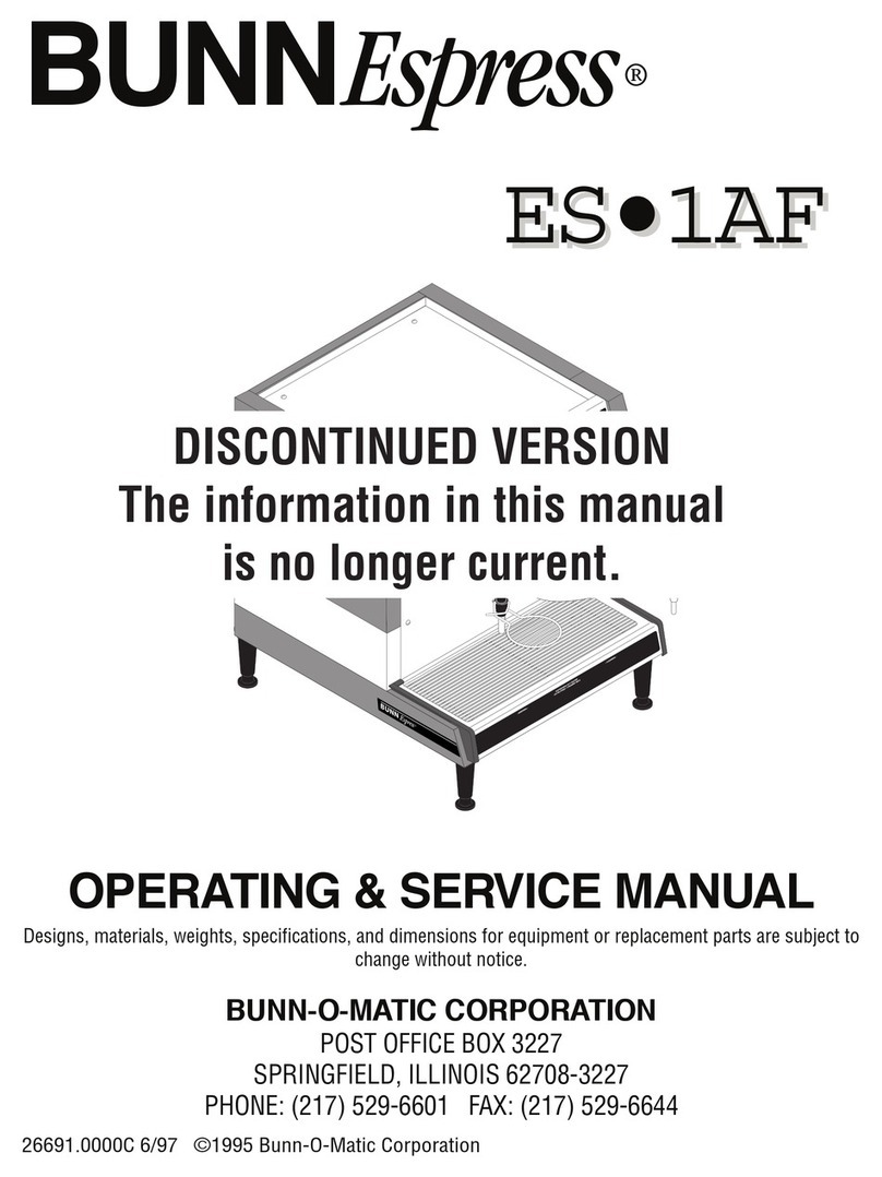 Bunn BUNNEspress ES.1AF Instruction and safety manual