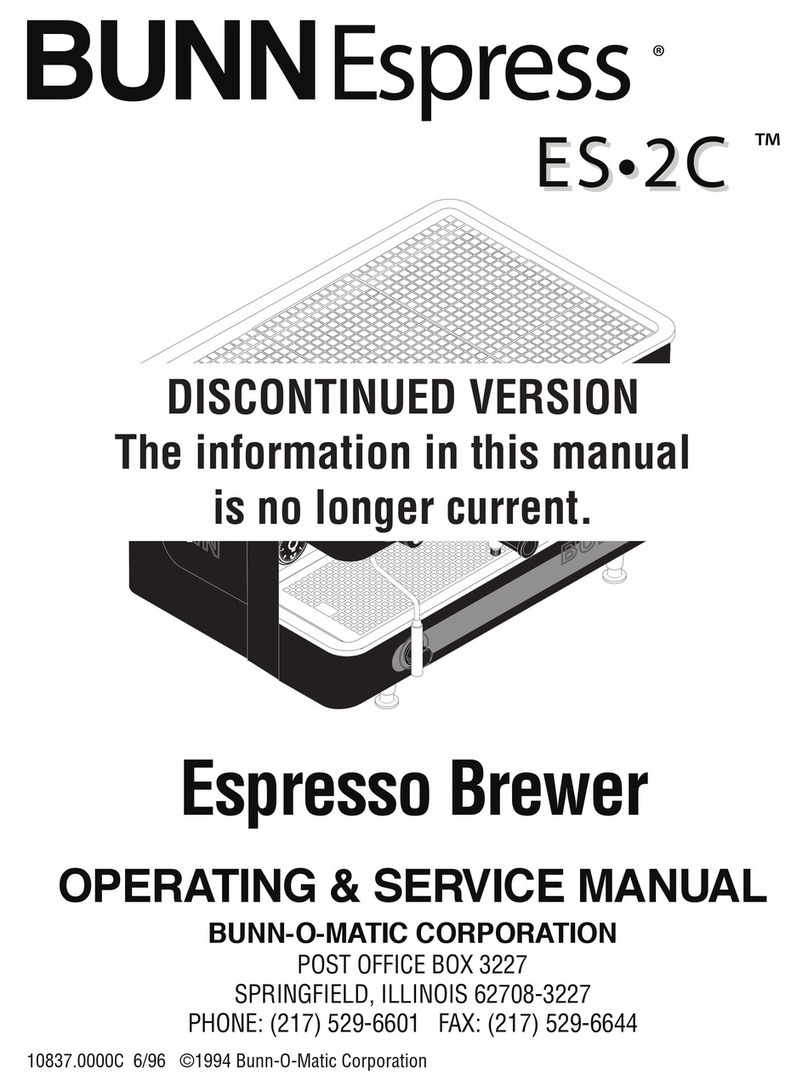 Bunn ES.2C OPERATING & SERVICE MANUAL
