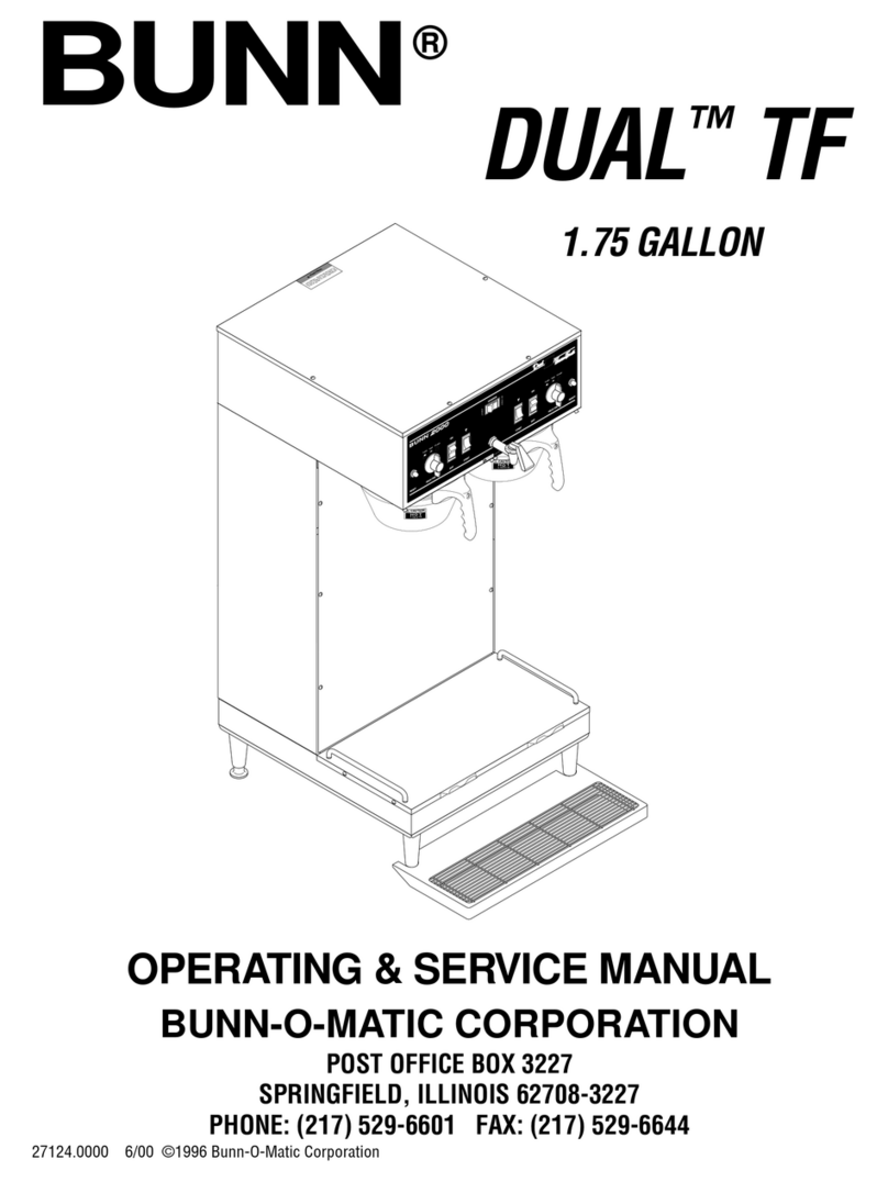 Bunn Single TF Instruction and safety manual