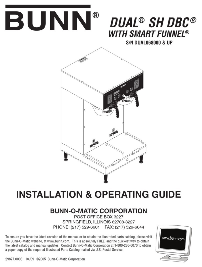 Bunn DUAL SH DBC WITH SMART FUNNEL DUAL068000 Installation guide